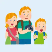 外国人家族のイラスト